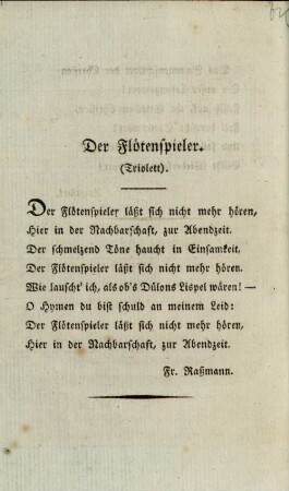 Der Flötenspieler