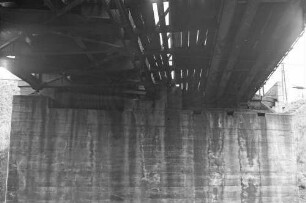 Stuttgart-Zuffenhausen Brücke 94 Behelfsbrücke Güterverbindungsbahn Widerlager West