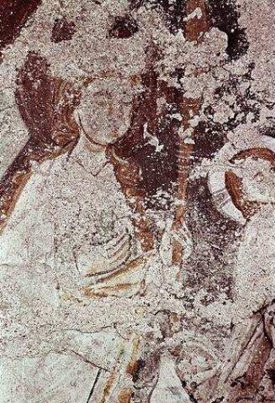 Biblische Szenen, thronende Madonna, Heilige