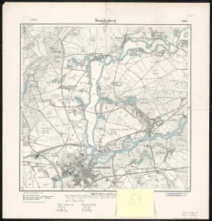 Meßtischblatt 1903 : Brandenburg an der Havel, 1922 : Brandenburg an der Havel. - Aufn. 1880, Nachtr. 1922. - 1:25000. - [Berlin]: Reichsamt für Landesaufnahme, 1922. - 1 Kt.