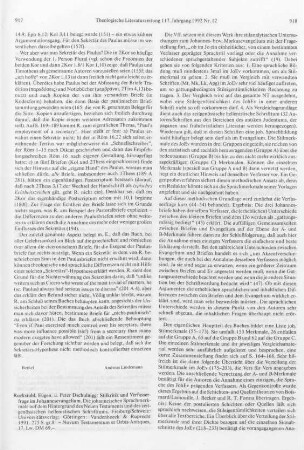 917-919 [Rezension] Ruckstuhl, Eugen, Stilkritik und Verfasserfrage im Johannesevangelium
