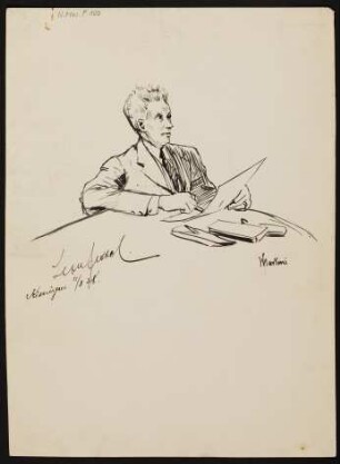 [Bildnis Léon Jessel] : Leon Jessel : Kissingen 11/8. 28
