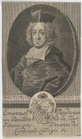 Bildnis des Theodosius von Bouillon de la Tour d'Auvergne
