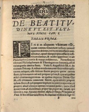 Dispvtatio Theologica De Beatitvdine