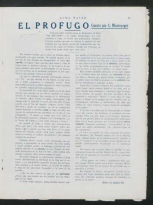 El prófugo : Cuento