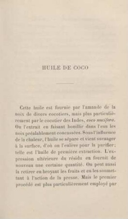 Huile de coco