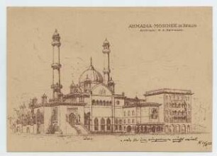 Wilmersdorfer Moschee (Ahmadiyya-Moschee), Berlin-Wilmersdorf: Außenansicht