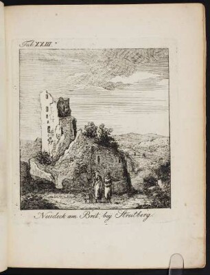 Tab. XXIII Neudeck am Bret, beÿ Streitberg. - Burg Neideck, Wiesenttal-Streitberg