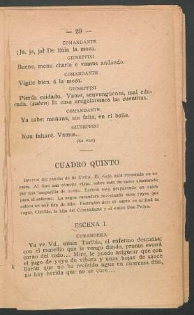 Cuadro quinto