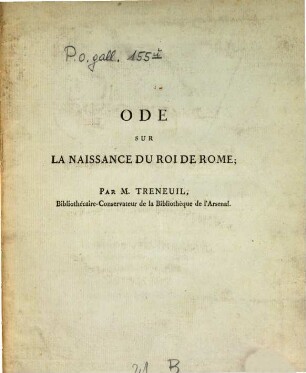 Ode sur la naissance du roi de Rome