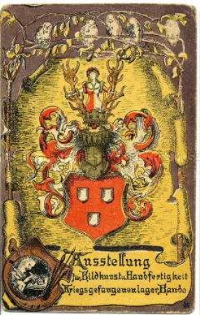 Kriegsgefangenen-Postkarte aus Bando