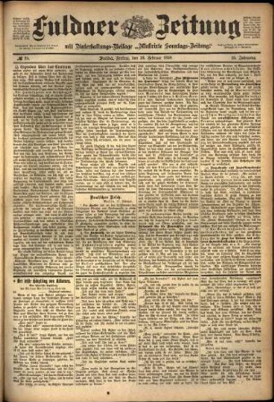Ausgabe vom Freitag, den 18. Februar 1898.