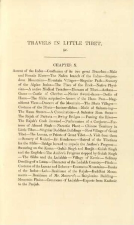 Chapter X. Ascent of the Indus ...