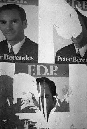 Wahlwerbung zur Bundestagswahl am 19. November 1972