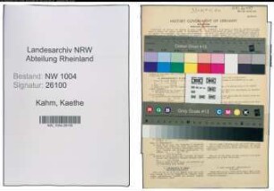 Entnazifizierung Kaethe Kahm , geb. 23.05.1905 (Stenotypistin)