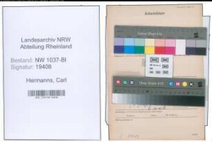 Entnazifizierung Carl Hermanns , geb. 04.07.1906 (Angestellter)