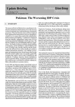 Pakistan: the worsening IDP crisis