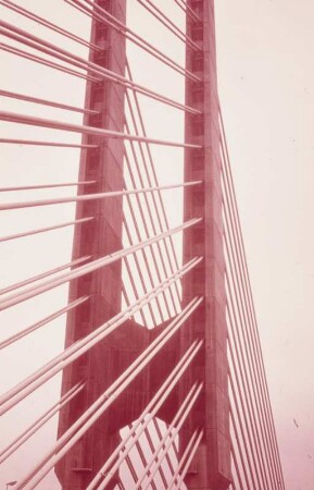2. Mainbrücke, Hoechst : Werkstraße und Bahn