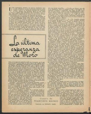 La última esperanza de Moro : Cuento