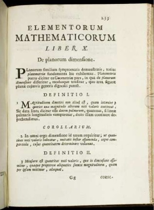 Liber X. De planorum dimensione.