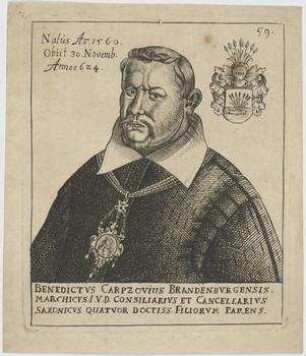 Bildnis des Benedictvs Carpzovius