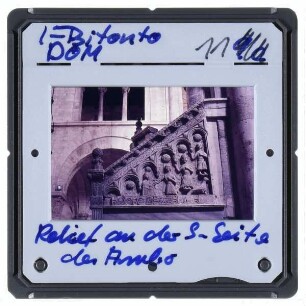 Bitonto, Kathedrale : Ambo, Relief