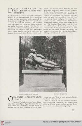 1: Die deutschen Künstler auf der römischen Ausstellung