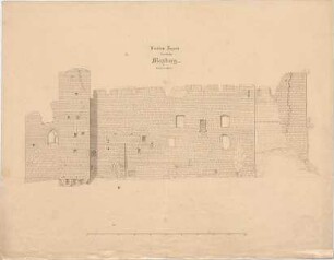 Voit, August von; Hambach; Hambacher Schloss, "Maxburg" - Nordfassade (Aufriss)