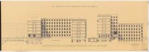 Reichsluftfahrtministerium, Berlin: Ansicht/Schnitt Hauptbau 1:100