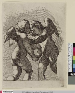 [Deux Amours prêts à s'embrasser]