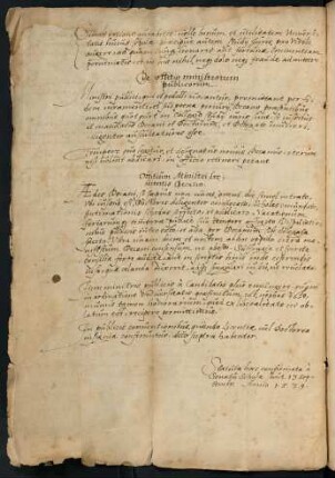 De officio ministrorum publicorum.
