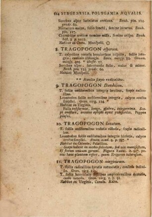 Caroli A Linné Ordin. Reg. Stellae Polaris Olim Eqvitis Et Archiatri Regis Svec. Rel. Systema Plantarvm Secvndvm Classes, Ordines, Genera, Species : Cvm Characteribvs, Differentiis, Nominibvs Trivialibvs, Synonymis Selectis, Et Locis Natalibvs, 3