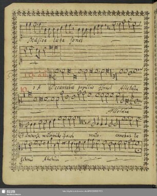 [Nikolaus Zangius]: Decantabat populus Israel