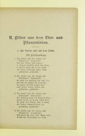 VI. Bilder aus dem Tier- und Pflanzenleben