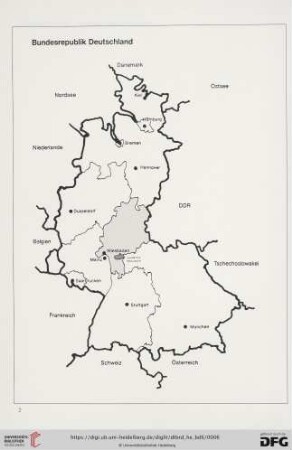 Karte Bundesrepublik Deutschland