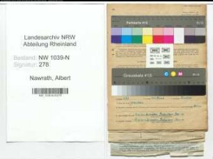 Entnazifizierung Albert Nawrath , geb. 19.06.1889 (Angestellter)