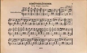 Original-Compositionen für Zither, 4. op. 12: Gemüthsglöckchen: Original-Steyrerländler