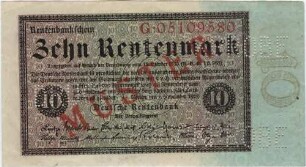 10 Rentenmark - Muster
