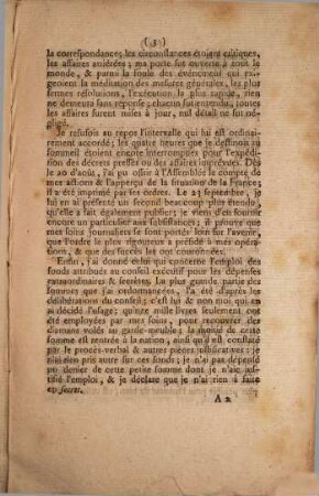 Compte moral du ministre de l'Interieur