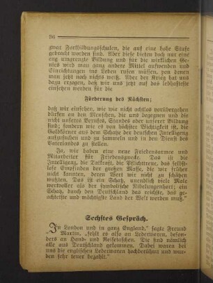 Sechstes Gespräch.
