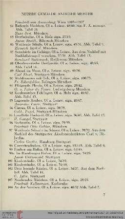 Neuere Gemälde anderer Meister (Nr. 84-146)