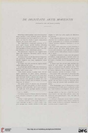 21: De dignitate artis morientis, [2]