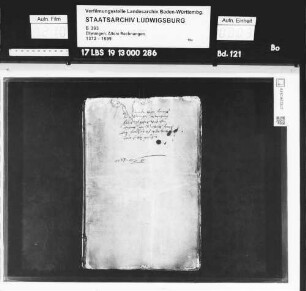 Rechnung des Ammanns der Propstei Ellwangen
