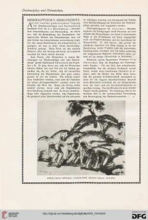 Denkmalpflege u. Heimatschutz