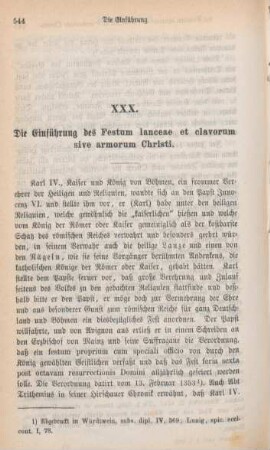 544-546 Die Einführung des Festum lanceae et clavorum sive armorum Christi