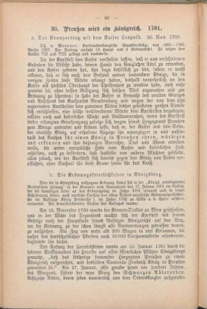 30. Preußen wird ein Königreich. 1701.