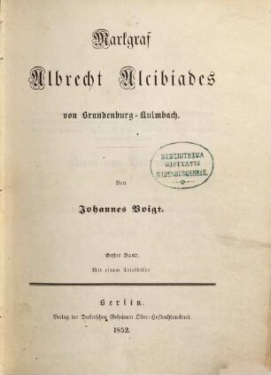 Markgraf Albrecht Alcibiades von Brandenburg-Kulmbach