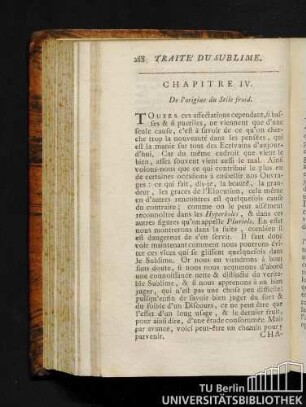Chapitre IV. D l'origine du stile froid.