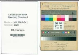 Entnazifizierung Hermann Hill , geb. 28.04.1897 (Schneider)