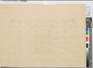 Münster (Münster) altes Gymnasium Paulinum Hauptansicht 1913 1 : 50 64 x 87 Pause und Einzeichnung KSM Nr. 1513,1